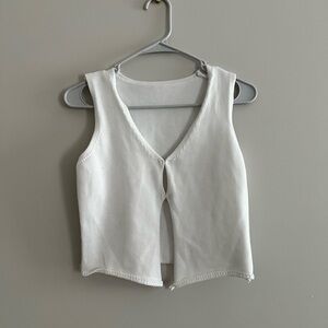 Elegant White Sleeveless Top